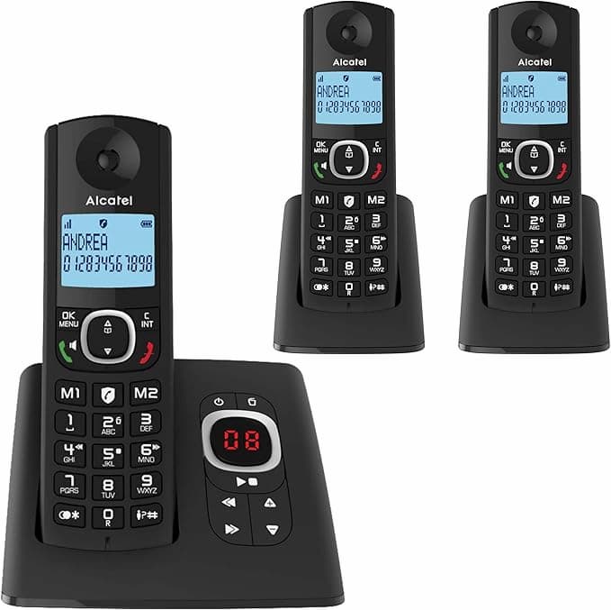 تلفن سه گوشی منشی دار برند الکاتل Alcatel مدل F530 Voice Trio